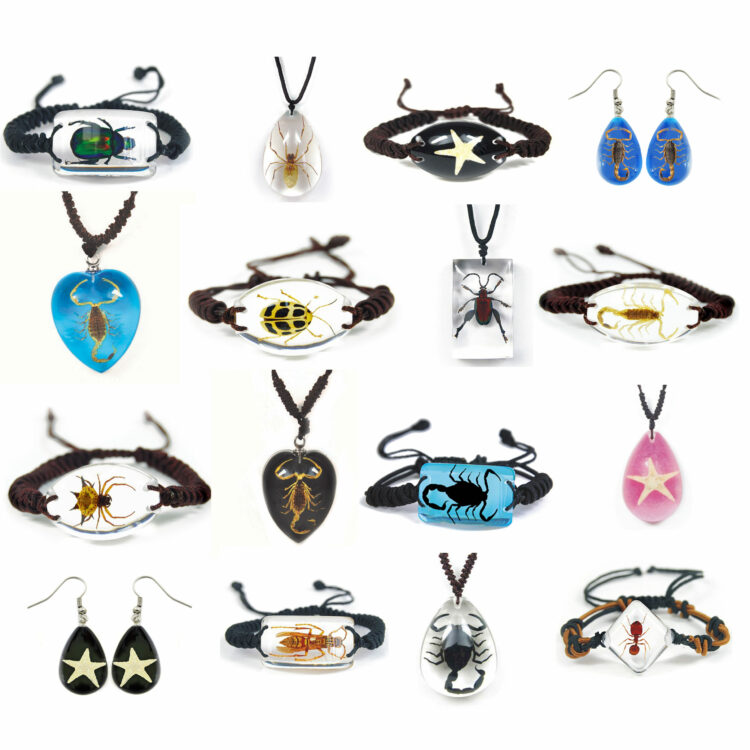 mixed lot of assorted insect jewelry