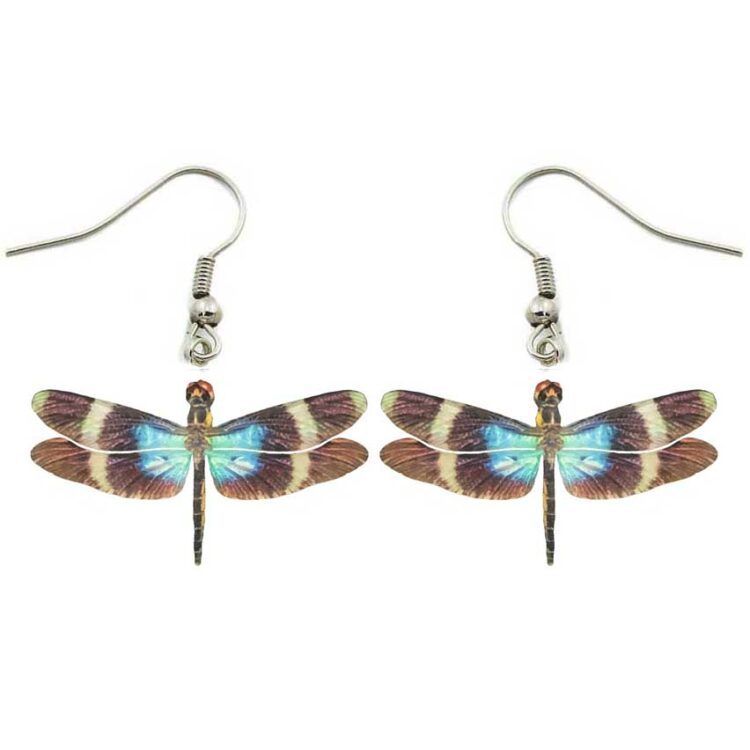 blue dragonfly earrings
