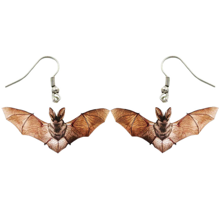 bat replica earrings