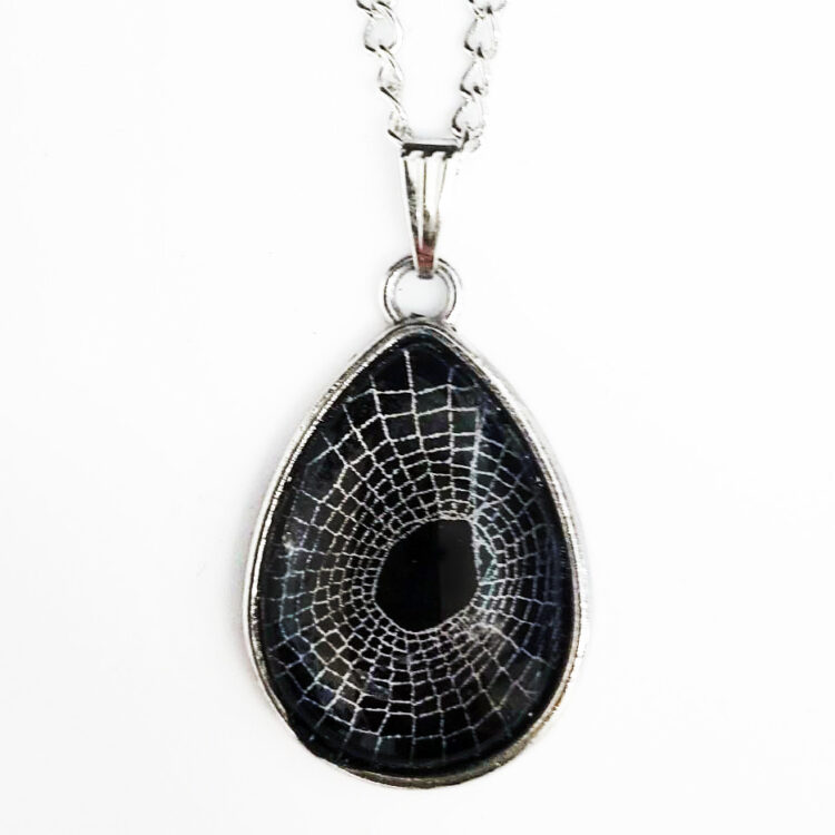 drop web necklace