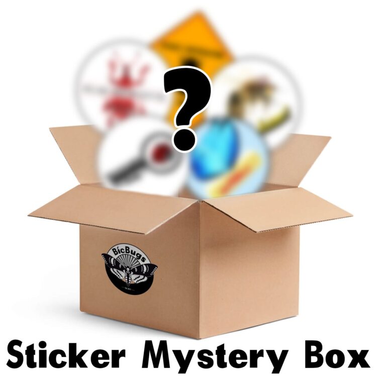 mixed lot of assorted insect pun stickers mystery box